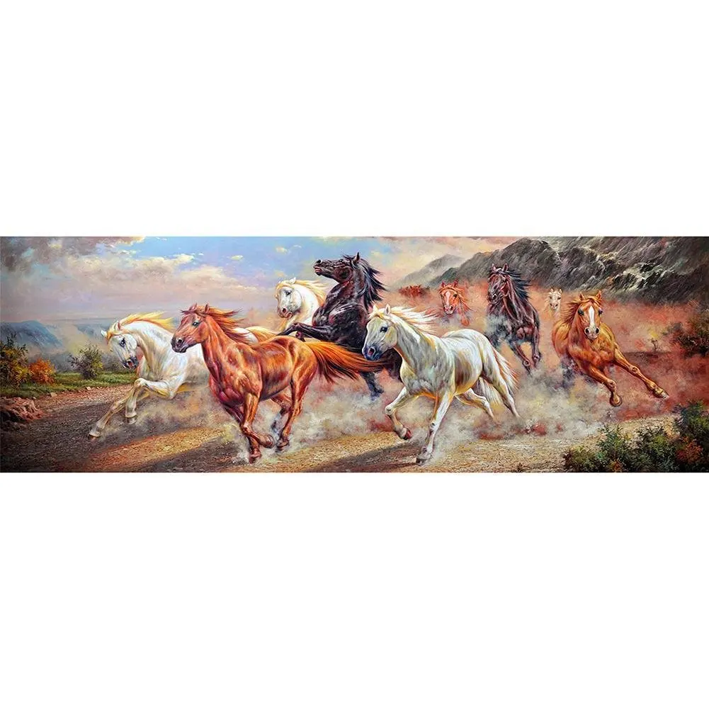 

DIY Diamond Painting Animal Horse Full Round Drill Diamond Embroidery Mosaic Cross Stitch Kit Home Wall Art Decor Crafts Gift