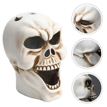

1 Set Durable Creative Safe Decorative Halloween Skull Decoration Candlestick