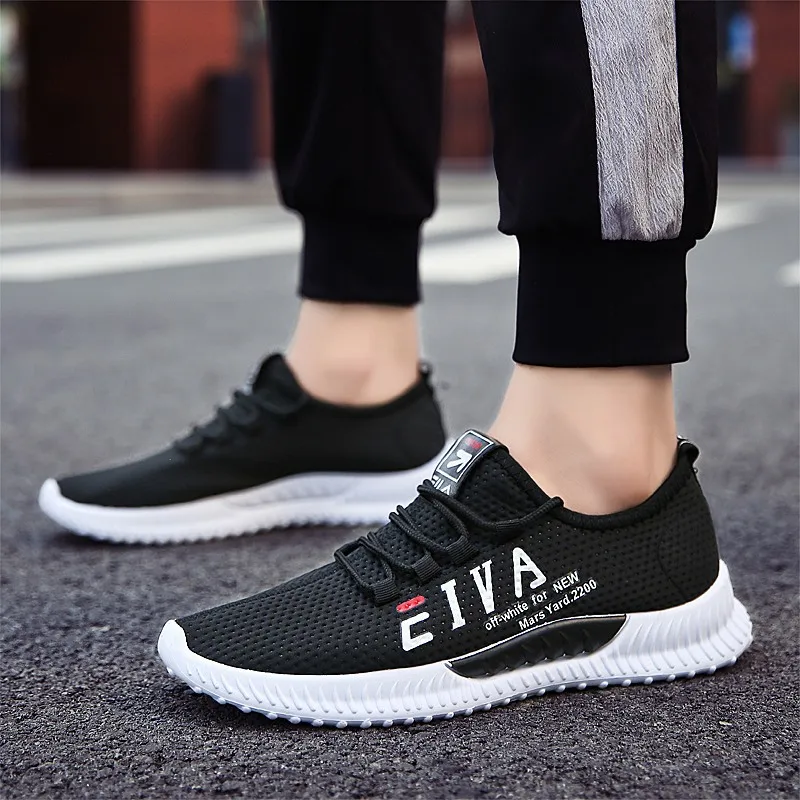 

Autumn New Style Casual Shoes Men's 2019 New Style Students Punched Sheet Surface Athletic Shoes Trend Shoes White MEN'S SHOES