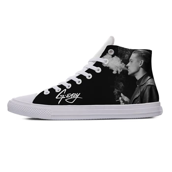 

Hip Hop Rapper G-Eazy G Easy Hot Cool Vogue Casual Canvas Shoes High Top Breathable Lightweight Sneakers 3D Print For Men Women