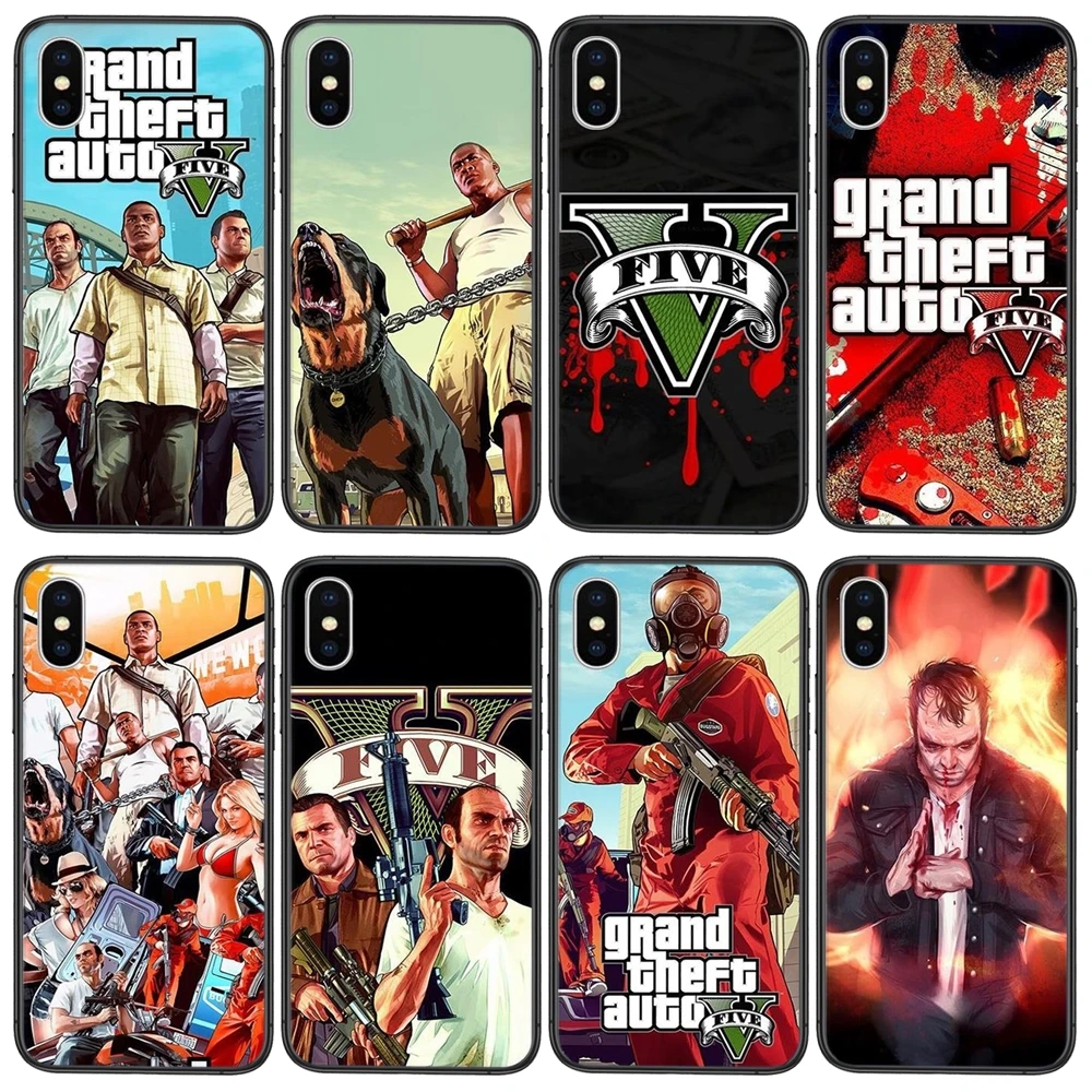 Ebay Grand Theft Auto Gta 5, accesorios, funda de teléfono para Apple iPhone  11 12 Mini Pro 5 5S SE 5C 6 6S 7 8 X XR XS Plus Max|Fundas antigolpes para  teléfono| - AliExpress