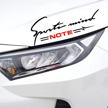 

32cmx11cm Black Red Car Auto Reflective Car Vinyl Graphic Decal letter personality cars Stickers for Nissan NOTE E11 E12