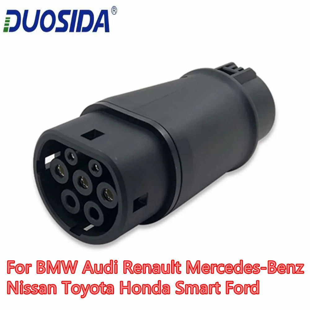 DUOSIDA EV Charger Type 1 to Type 2 EV Adapter J1772 Plug EVSE Adaptor ELectric Car Charger EV Charging Connector