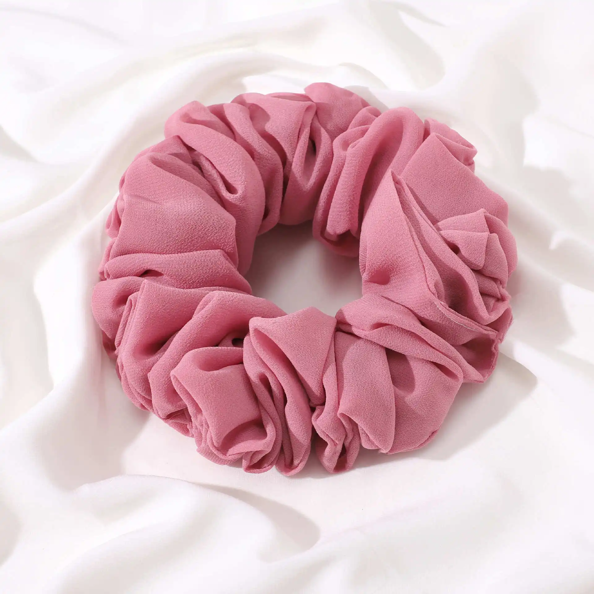 wide headbands for short hair Malaysian Bunch Hair Tie For Muslim Women Chiffon Rubber Band Beautiful Hijab Volumizing Scrunchie Large Head Scarf Accessories hair clips