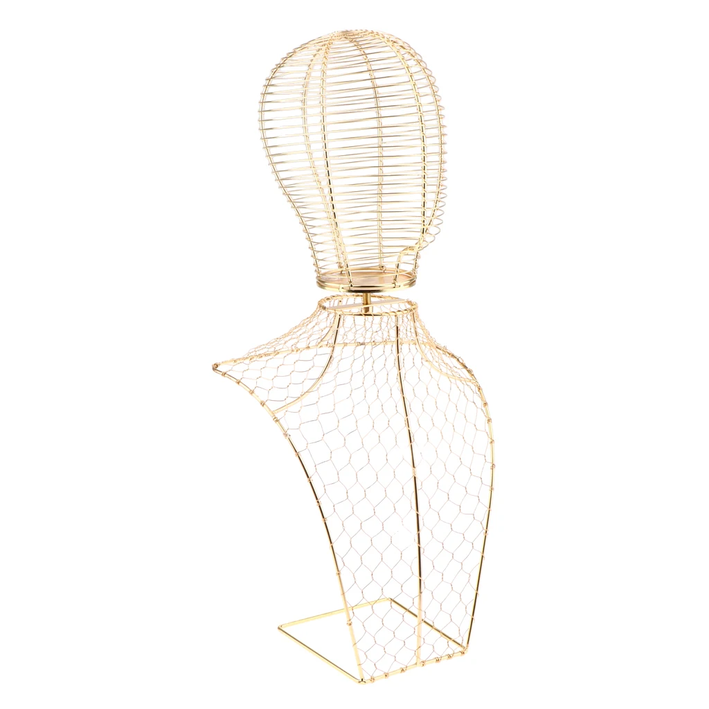 Multi-purpose Freestanding Metal Hat Rack/Wig Holder for Jewelry,Scarfs,Top Short Clothes