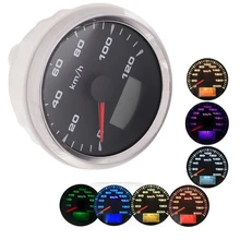 7 цветов огни gps Спидометр Датчик Водонепроницаемый мотоцикл автомобиль Лодка цифровой спидометр 120 км/ч 200 км/ч с gps антеннами