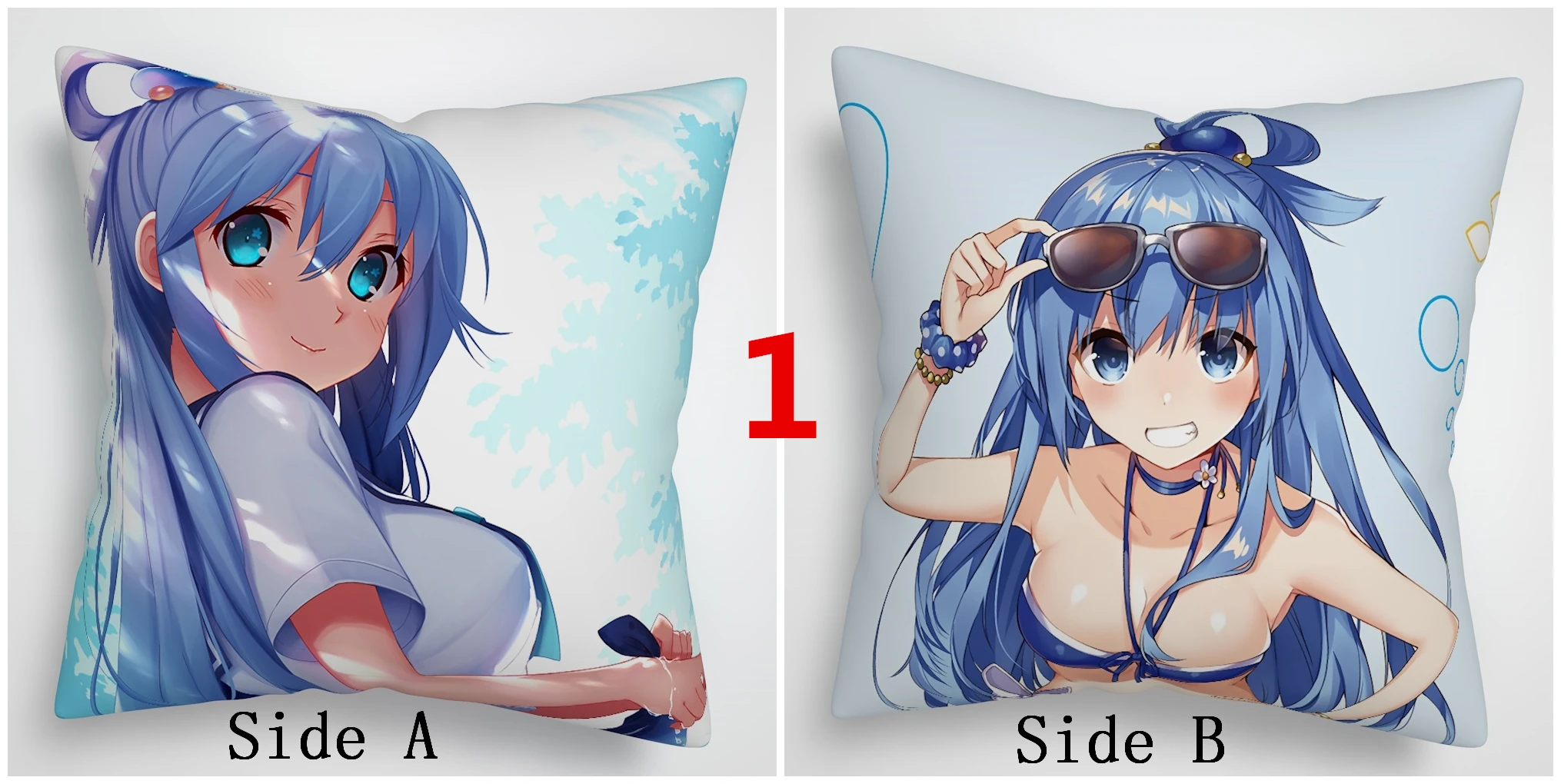 Suef аниме KonoSuba аниме Двусторонняя диванная подушка крышка