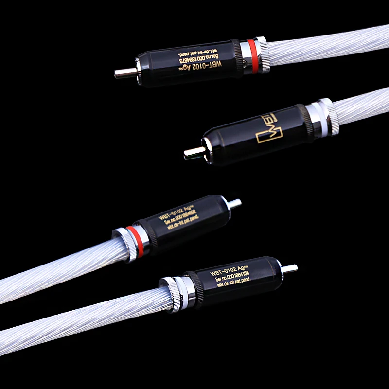 Cavo Audio Rca 5 Ncc Single Crystal Silver Per Amplificatori Home Theater Altoparlanti Per Sistemi Hi-Fi