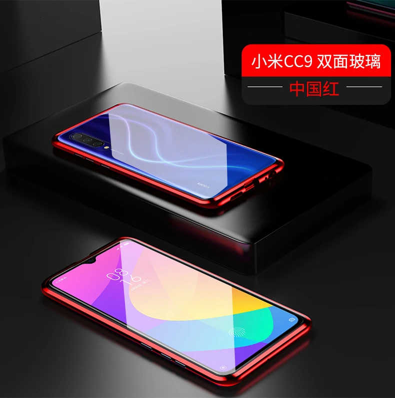 Для Xiaomi Mi Note 10 Чехол прозрачный полный защитный металлический магнитный двойной стеклянный чехол задняя крышка для Xiaomi Mi Cc9 Note 10 Pro