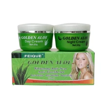 Золотой алоэ отбеливающий крем для лица против рубцов и анти-веснушки питательный дневной и ночной крем 4 компл./лот
