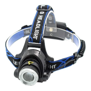 

Adjustable Zoomable T6 LED Headlamp Powerful 2000 Lumens Rechargeable Frontal Headlight Super Bright 3 Modes Forehead Torch
