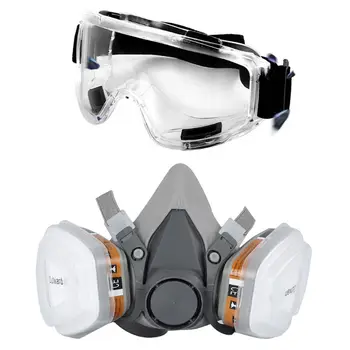 

Full Facemask Respirator Gas Mask Filter Dust Protective Facepiece For Paint PXPA