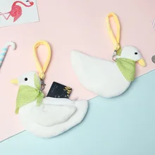 Мини-кошелек с животными для девочек, портативный кошелек на молнии, сумка для детей, Подарочный Ключ, органайзер для наушников, женский кошелек