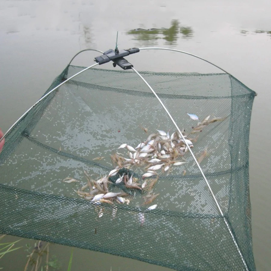60x60 см 80x80 см квадратная рыболовная сачок сеть ловушка для ловли креветок крабов маленькие рыболовные сети рыболовный инструмент