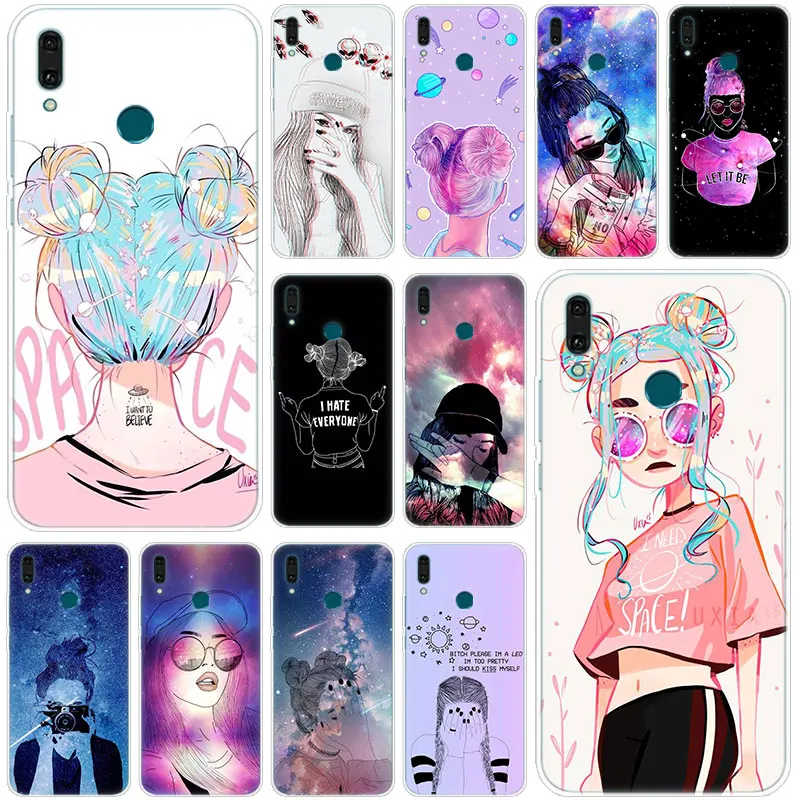 Популярный силиконовый чехол lucky Girl in universe для Huawei Mate 30 20 10 Lite Pro Y9 Y7 Y6 Prime Y5 2019 2018 2017