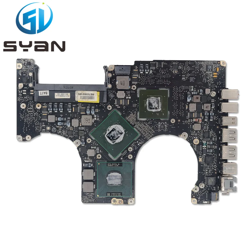 Материнская плата SYan A1286 2 4 ГГц Core Duo P8600 для Macbook Pro 15 дюйма 820-2330-a материнская 2008 EMC