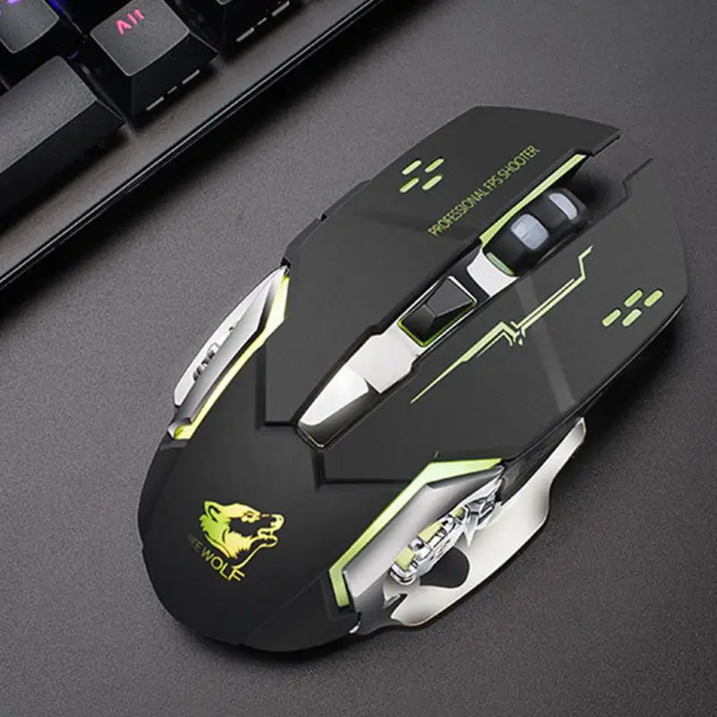 Gaming Mouse Rechargeable X8 Wireless Silent LED Backlit USB Ergonomic Mouse E65A