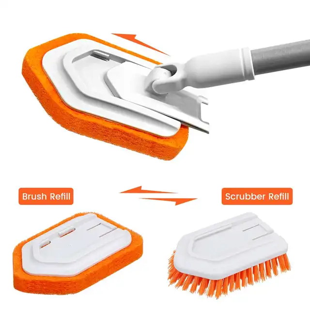 Brosse à vaisselle avec 3 brosses de nettoyage remplaçables, brosse à  récurer créative, brosse à récurer