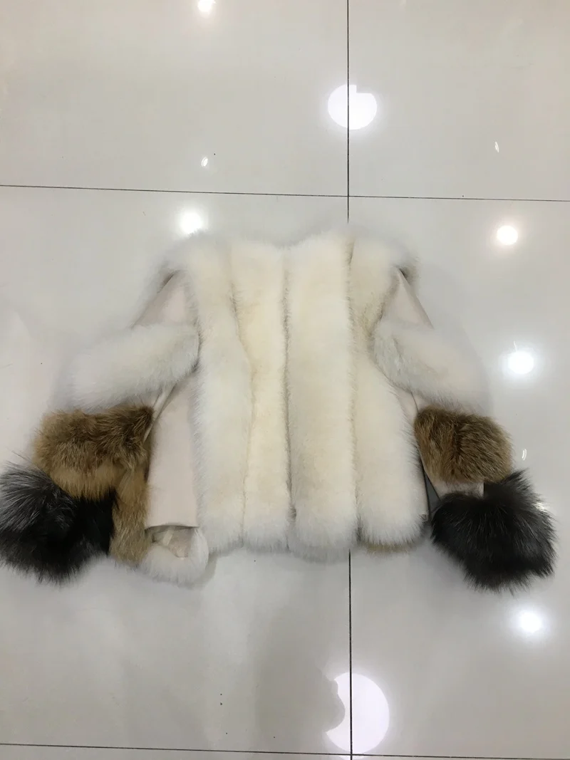 women winter jacket natural fox fur coats (4)