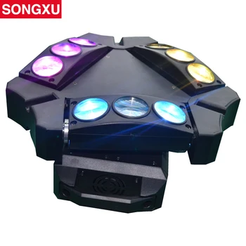 

SONGXU 9x10W RGBW LED Mini Spider Light DMX Spider Beam Light for DJ Disco Party Nightclub Stage Event/SX-MH140A