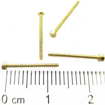 

50pcs/lot M1*1/3/5/7/13 Brass cheese head slotted screw micro screws machine thread M1.0-0.25