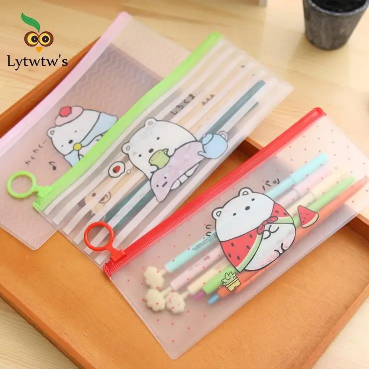 1 шт. корейские канцелярские принадлежности милый конверт пенал для ручек и