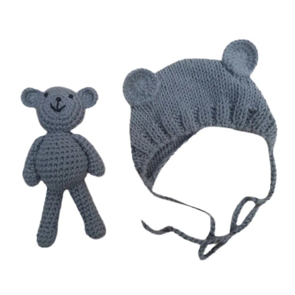 Комплект из 2 предметов для новорожденных; детская шапка для фотосессии; эластичная вязаная хлопковая однотонная шапка для фотосессии+ брюки; костюм; реквизит для фотосессии; детская шапка