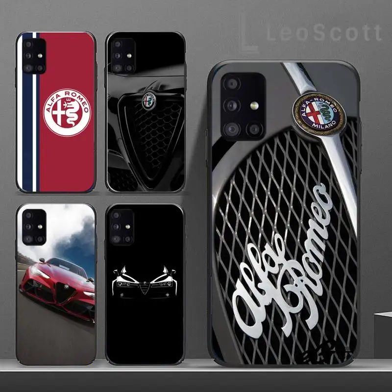 Hot Car Alfa Romeo Logo Phone Case For Samsung A40 A31 A50 A51 A71 A20E A20S S8 S9 S10 S20 Plus note 20 ultra | Мобильные телефоны