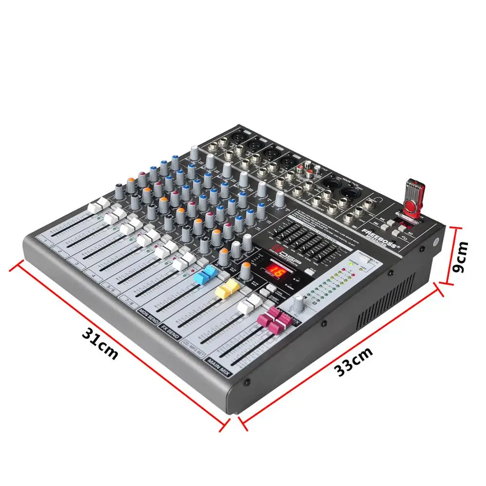 Freeboss ME82A Ultra low noise 4 Mono + 2 stereo 8