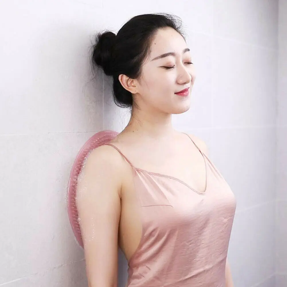 New Silicone Bath Shower Back Brush Massager Suction Cup Foot Brush Dead Skin Remover Relax Anti-skid Shower Mat