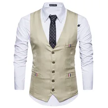 New Style British-Style Suit Waistcoat Men Versitile Casual Business Formal Wear Waistcoat
