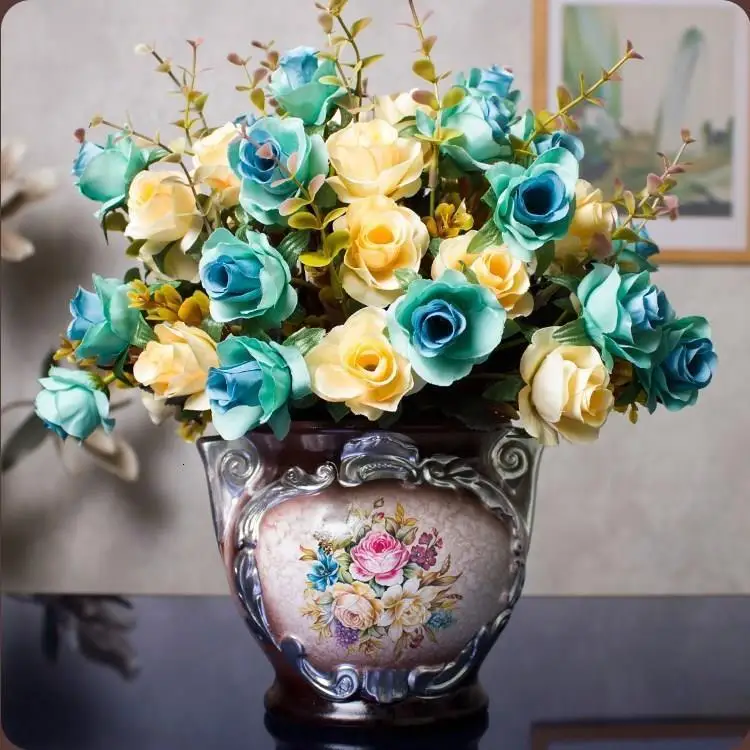 Blumenvasen Wazony Ozdobne, золотые керамические украшения, современные аксессуары для украшения дома, Современная ваза для цветов