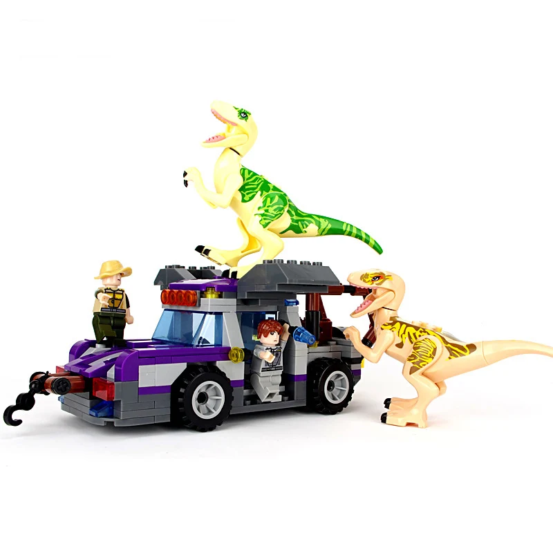 Jurassic World Compatible Legoinglys Set 4 Park 3 Dinosaur T rex Building Blocks Bricks Children Boys 3