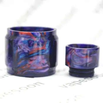 

beautiful colorful resin Replacement Glass Tube and drip tip For Revenger NRG 5ml Atomizer tank bubble tube & drip tip