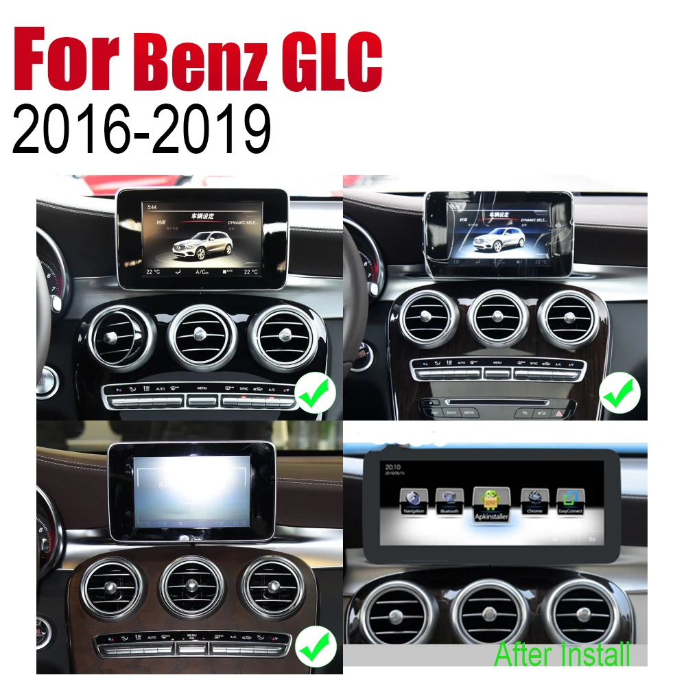 TBBCTEE Android 2 Din Авто Радио для Mercedes Benz GLC~ автомобильный мультимедийный плеер gps навигационная система Радио стерео