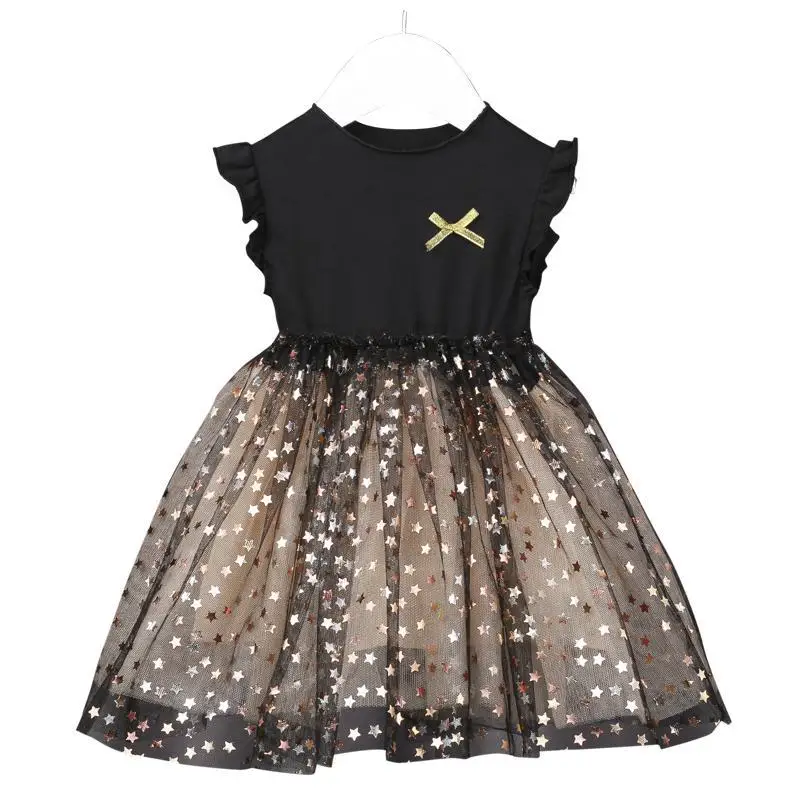 Girls Summer Dress Black Pettiskirt Cute Children Sweet Princess Party Birthday Show Costume Girl 2-8T | Детская одежда и обувь