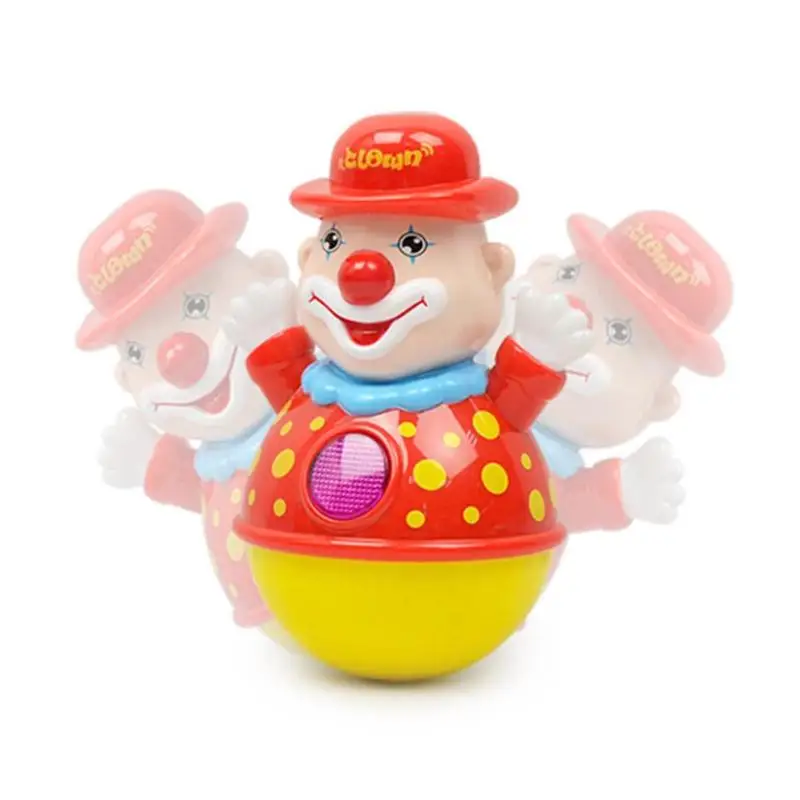 infant luminous clown swing tumbler baby lovely sh