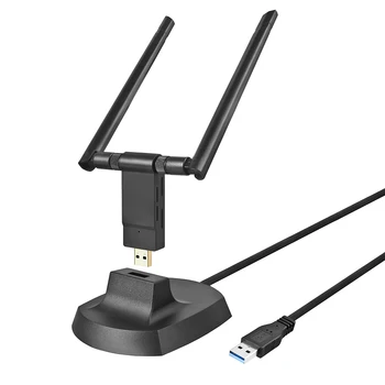

Network Cards Transmitter 2.4G 5G 1200Mpbs Computer Wifi Dongle Antenna Accessories ABS Adapter USB3.0 High Speed Dual Band