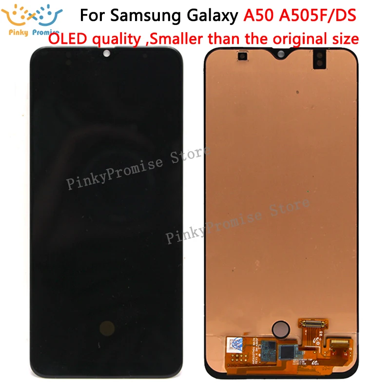 OLED For Samsung galaxy A50 A505F/DS A505F A505FD Display with frame