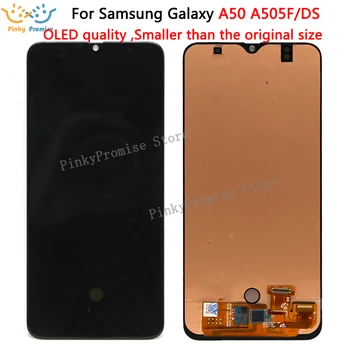 

OLED For Samsung galaxy A50 A505F/DS A505F A505FD Display with frame Touch Screen Digitizer Assembly For Samsung A50 lcd