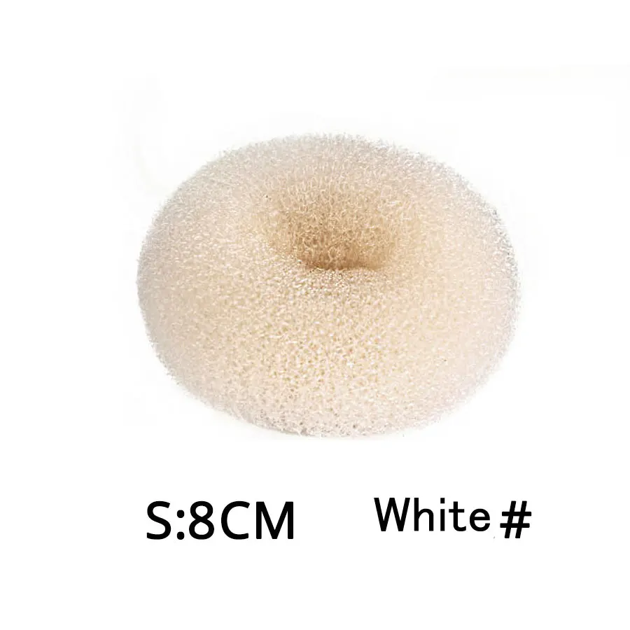 Girls Bun Filler Hair Hairstyle Tools Donut Hair Bun Maker Curly Hair Brown Black White Hair Bun Donut Silk Pro Hairdress Tools