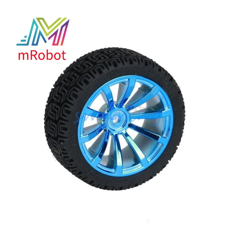 

68x27mm Rubber Wheel for Tracking Model Car Robot Accessories DIY Production RC Toy Car Chassis Motor Kit