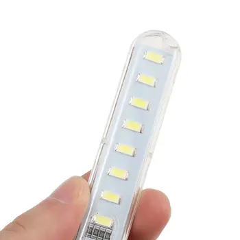 

3/8Led DC5V Mini USB night lights Lamp with Flexible Extension wire cable For PC mobile power bank computer USB interface