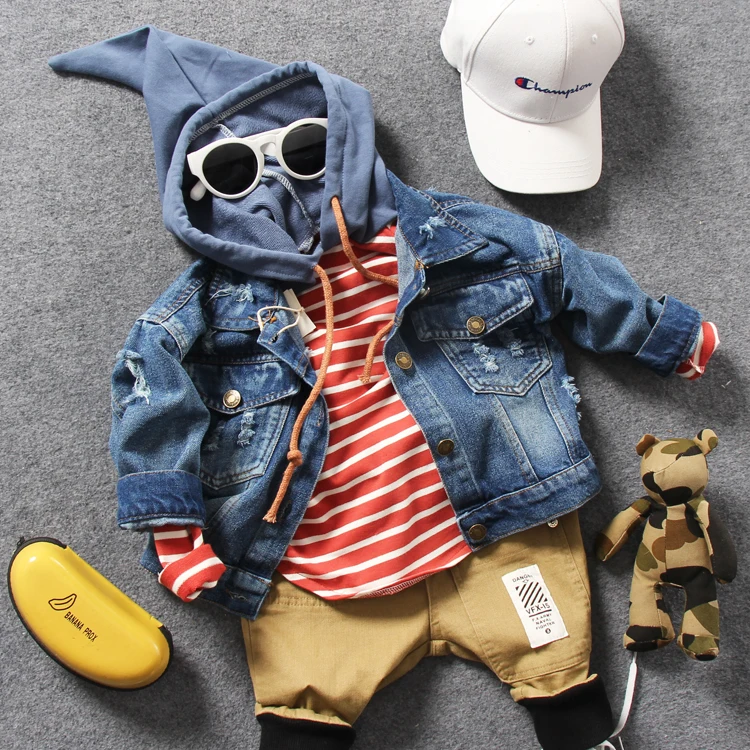 Джинсовая куртка с вышивкой для мальчиков 1 шт. модная красивая в стиле пэчворк