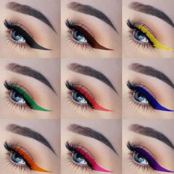 

12pcs Colorful Liquid Eyeliner Pen Waterproof Non-smudging Eyeliner Fast Dry Eyeliner Pen Women Cosmetics Accessory Skin-friendl