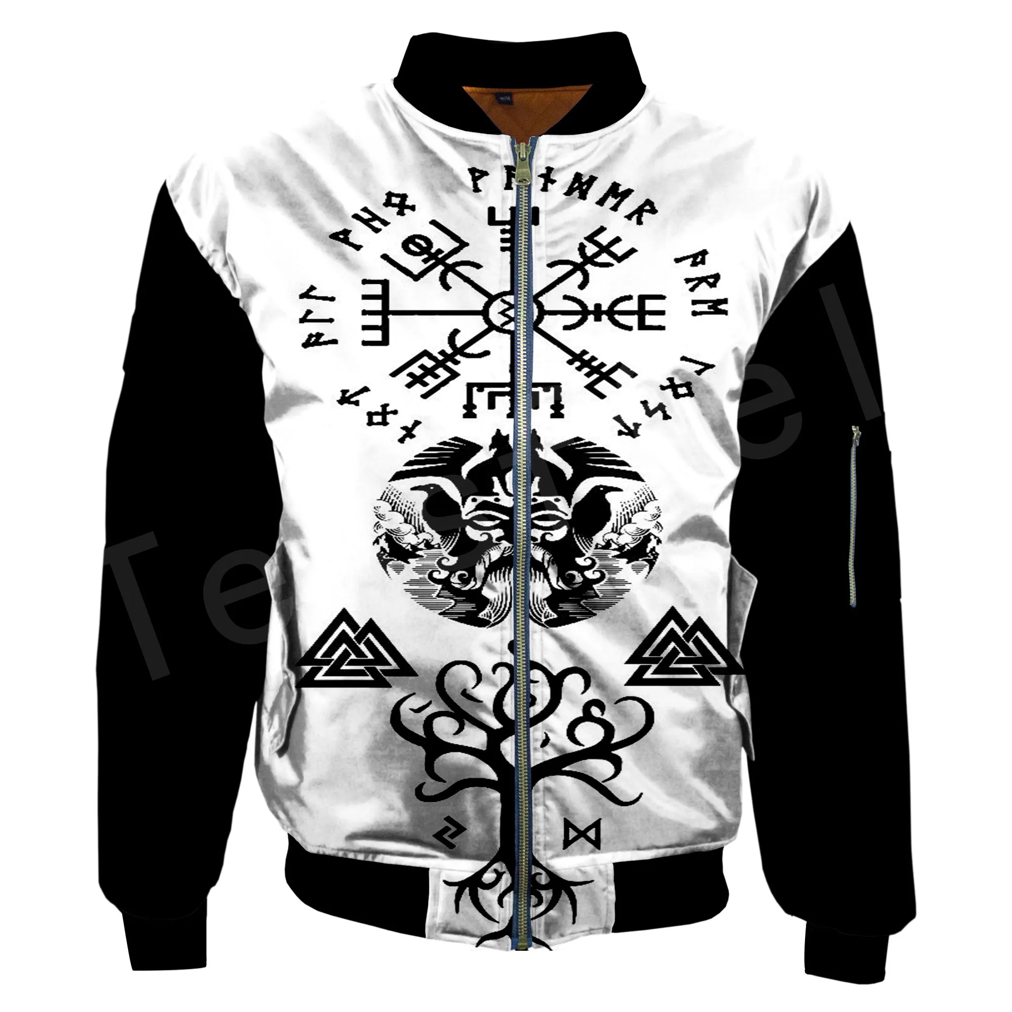 Jackets Tessffel Unisex татуировки викингов, спортивный костюм, новые модные повседневные Для мужчин/Для женщин 3dprint толстовки/Толстовка/куртка-бомбер S-2 - Цвет: Jackets