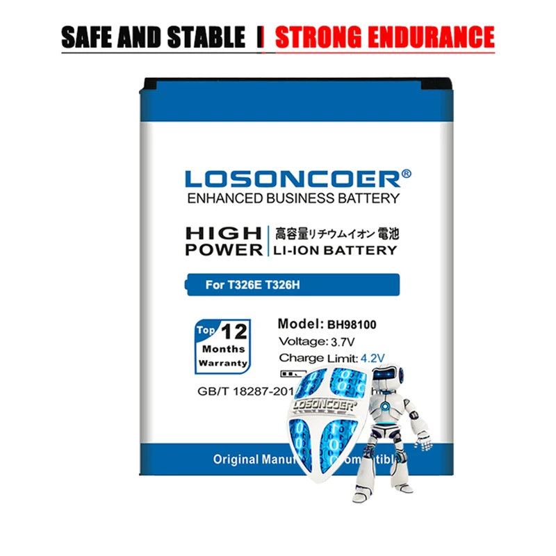 Аккумулятор LOSONCOER BH98100 3200 мАч для HTC Desire SV T326e P T326H резиновый 4G ThunderBolt 2 Verizon Rezone