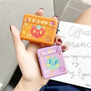 

Suitcase Style Lovely Cute Fruit Case For Airpods 1 2 TPU Soft Bluetooth Charging Box Earphone Case For Airpods Pro Cover Fundas
