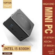 Супер Nuc игровой Мини ПК Intel Core i7 8850H i5 8300H Windows 10 Настольный компьютер Barebone PC 2* DDR4/DDR3L HDMI DP USB-C AC WiFi