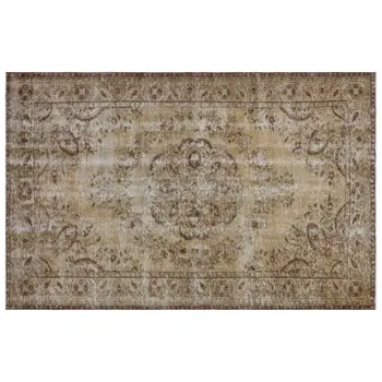 

Handmade Beige Vintage English English Area Rug 187x290 Cm-6'2''X9'6''